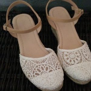 Vintage wedge sandals